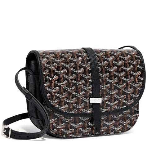 goyard goyardine belvedere messenger bag|GOYARD Goyardine Belvedere II PM Messenger Bag Black Gold .